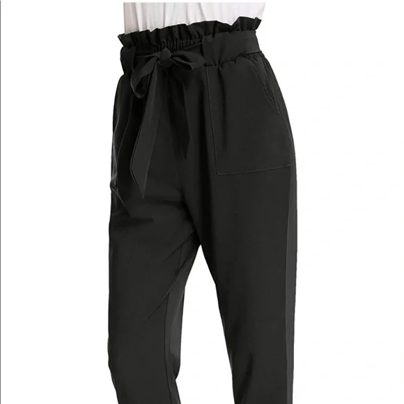 Women’s bow tie trousers waist band with pockets
